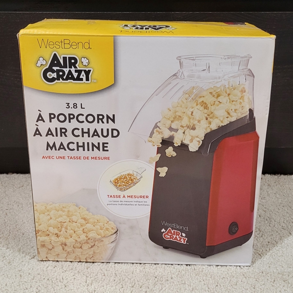 West Bend 82418R Air Crazy Hot Air Popcorn Popper